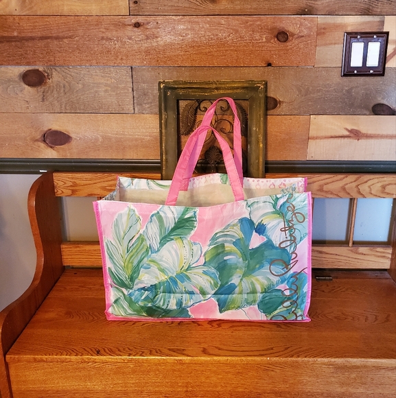 Lilly Pulitzer Floral Reusable Shopping Tote Bags (2) - Picture 2 of 14